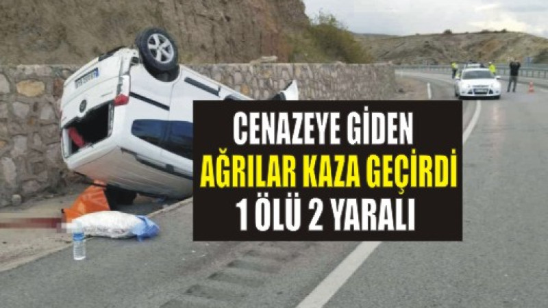 Trafik Kazası 1 Ölü 2 Yaralı