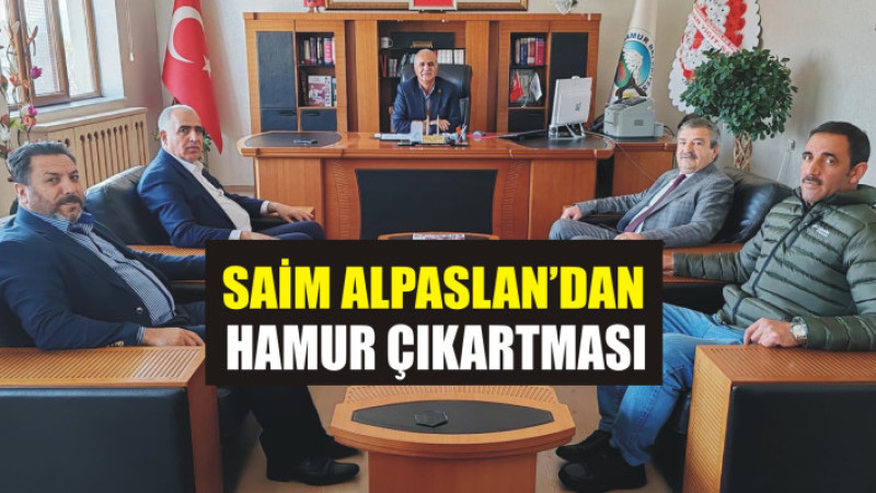 SAİM ALPASLAN'DAN HAMUR ÇIKARTMASI