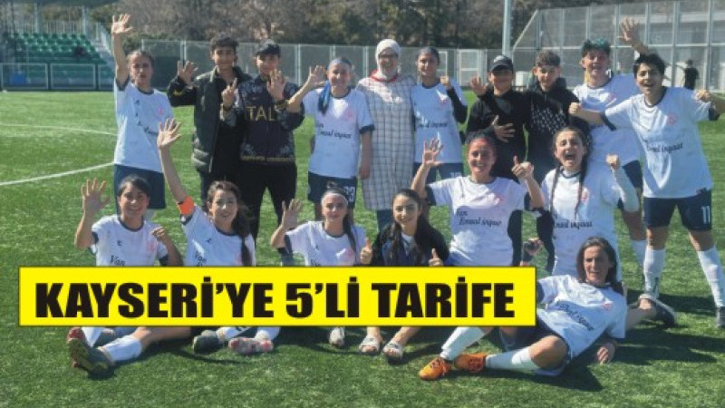 Kadın futbolunda Ağrı rüzgarı: 5 gollü galibiyet
