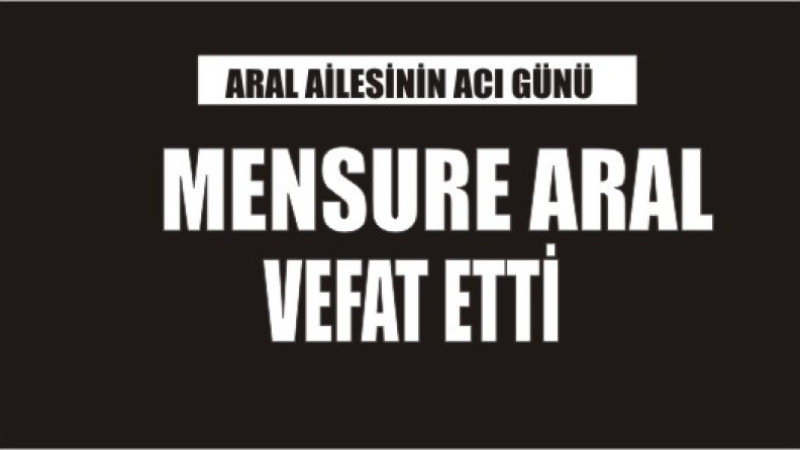ARAL AİLESİNİN ACI GÜNÜ