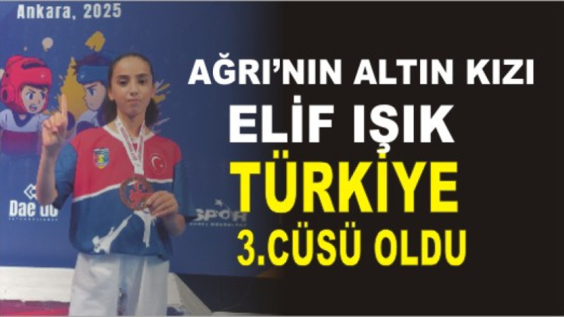 Ağrı Gençlik Spor’dan Bir Başarı Daha: Elif Işık Madalya ile Döndü