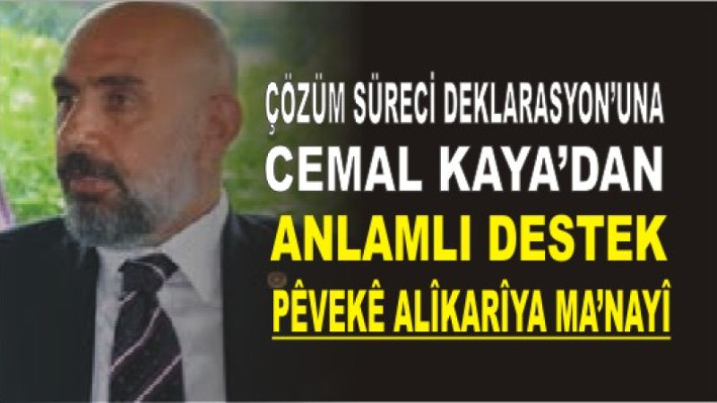 SÜRECE ANLAMLI DESTEK | PÊVEKÊ ALÎKARÎYA MA’NAYÎ