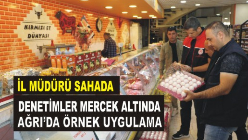 Ağrı’da Gıda Denetimi Mesaisi: İl Müdürü Hüseyinoğlu’ndan Yerinde Denetim