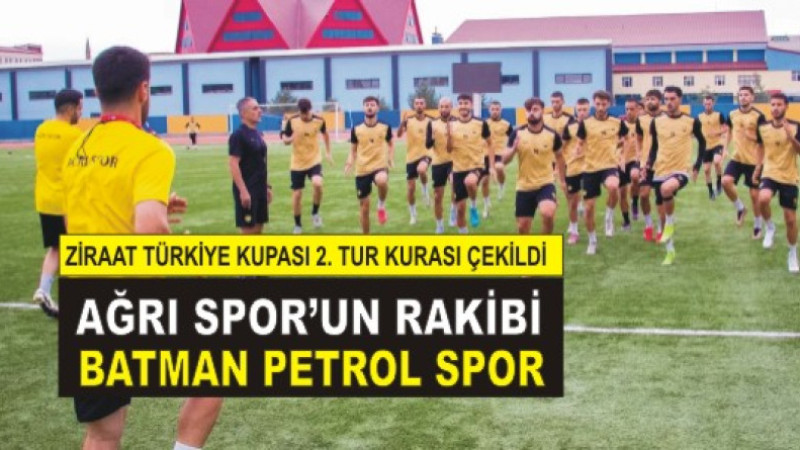 Ziraat Türkiye Kupası 2. Tur Kurası Çekildi: Ağrı 1970 Spor’un Rakibi Belli Oldu