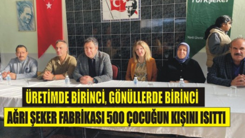 Ağrı Şeker Fabrikası’ndan Gönüllere Dokunan Yardım: 500 Çocuğa Mont ve Bot