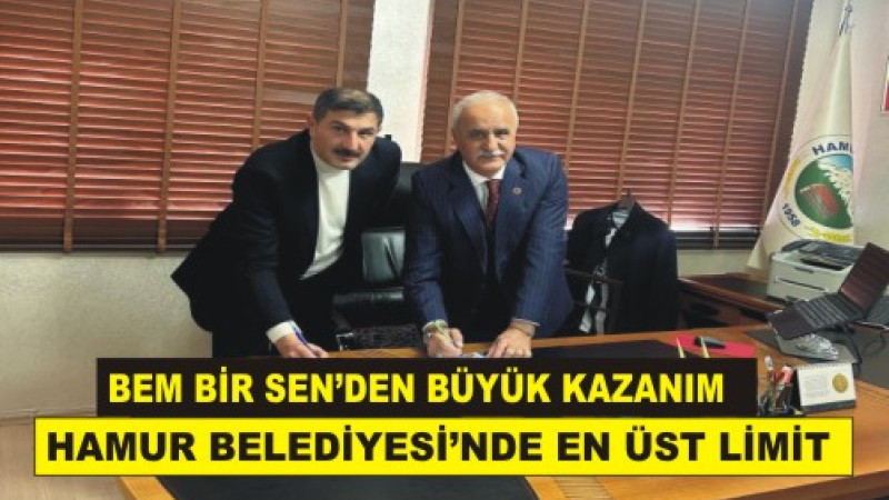 BEM-BİR-SEN Ağrı: Hamur Belediyesi’nde Sosyal Denge Anlaşması Sağlandı