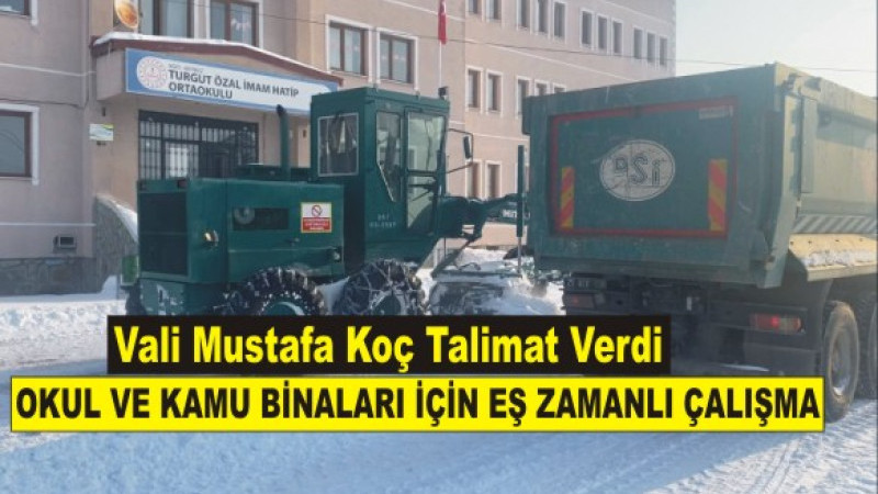Vali Koç Talimat Verdi, Ekipler Sahaya İndi