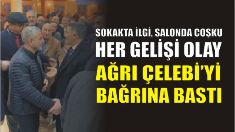 Ağrı’da Ekrem Çelebi’ye Sevgi Seli: Her Ziyaretinde İlgi Daha da Artıyor