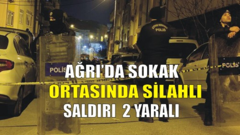 Ağrı’da Sokak Ortasında Silahlı Saldırı: 2 Yaralı