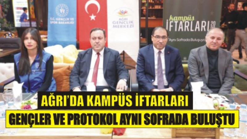 Ağrı’da Gençlerle Gönül Sofrası Kuruldu