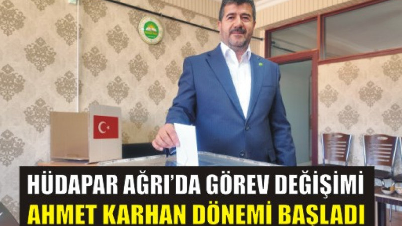 HÜDA PAR Ağrı Teşkilatında Bayrak Değişimi