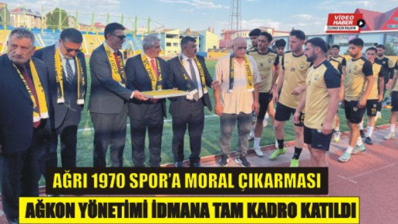 AĞKON’dan Ağrı 1970 Spor’a Moral Ziyareti: İdmana Baklava Sürprizi