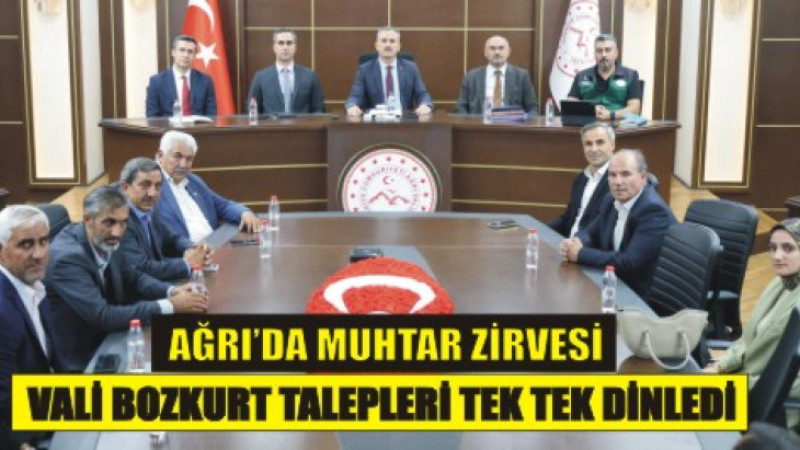 Ağrı’nın Talepleri Vali Bozkurt’un Masasında