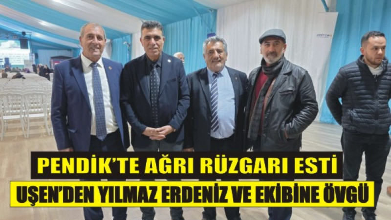 Pendik’te Ağrı Rüzgârı Esti