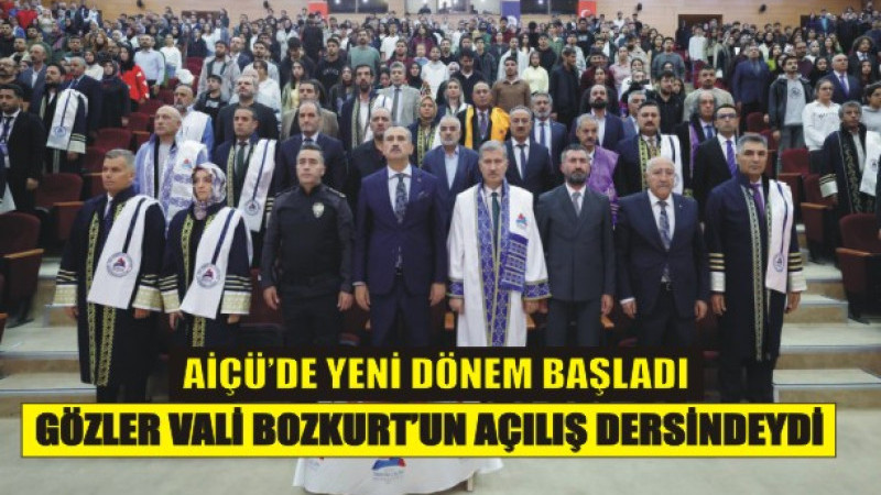 AİÇÜ’de Yeni Akademik Yıl Başladı! Açılış Dersini Ağrı Valisi Verdi